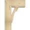 Ekena Millwork Olympic Block Rough Sawn Bracket w/ Offset Brace, Douglas Fir, 8"W x 18"D x 26"H BKT0806X18X26OLY05RDF - alternate 2